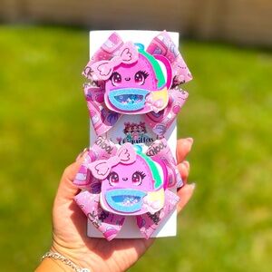 Colorful Kids Hair Bow Set